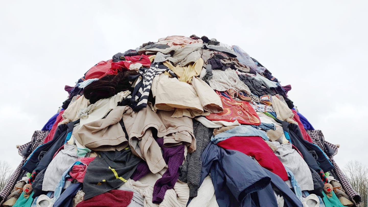 Pile of clothing.