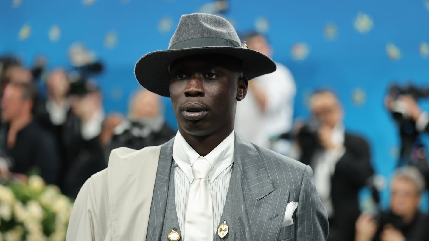 Khaby Lame attends the 2025 Met Gala Celebrating "Superfine: Tailoring Black Style" at Metropolitan Museum of Art on May 05, 2025 in New York City.